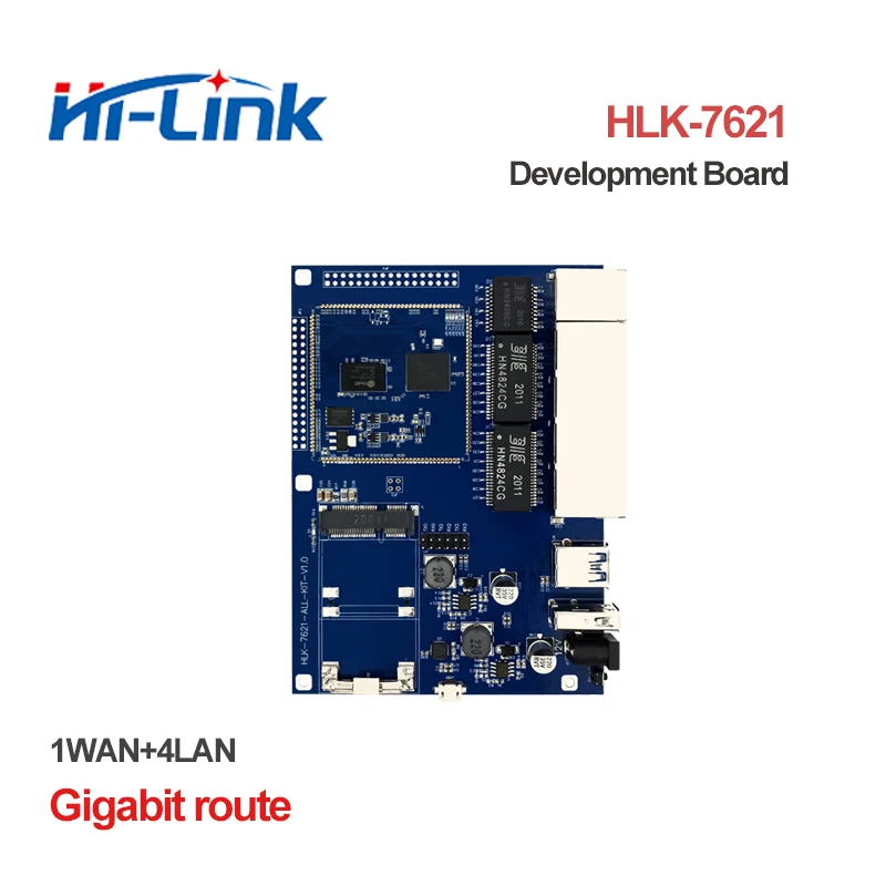 MT7621 Gigabit Ethernet Router Test Kit/Development board HLK-7621 Module Manufacturer Support Openwrt Dual Core  - buy with discount