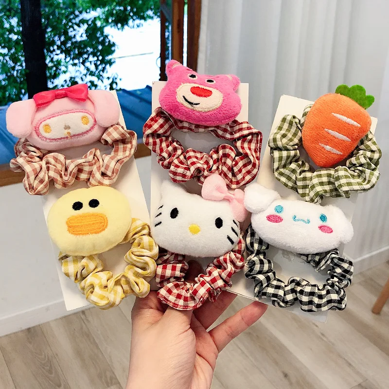 

Kawaii Sanrio Kuromi Mymelody Cinnamorol Kitty Cosplay Cute Plush Stuffed Toy Anime Doll Kids Toys for Girls