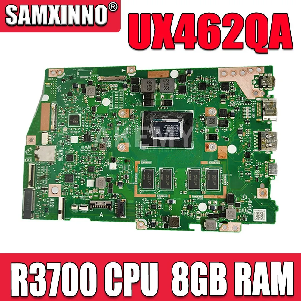 

ДЛЯ ASUS ZenBook Q406D Q406DA Q406Q Q406QA UX462QA материнская плата для ноутбука с процессором R3700 + 8 ГБ оперативной памяти