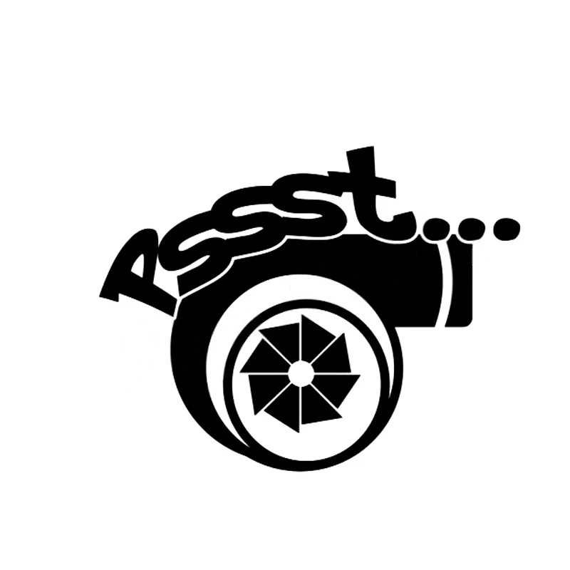 Смешная Автомобильная наклейка Dawasaru Pssst Turbo водонепроницаемая для ноутбука