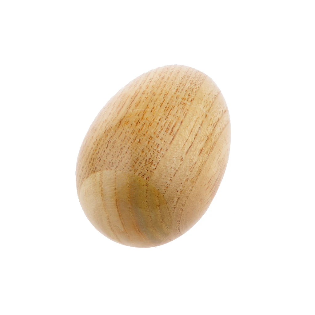 Wood Color Wooden Egg Baby Toy Music Shaker Maracas Instrument Birthday Christmas Gift |