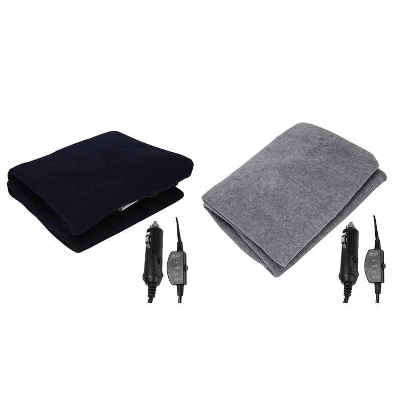 

Electric Car Blanket Heated 12Volt Travel Throw for Car RV Great for Cold Weather Tailgating Camping Use