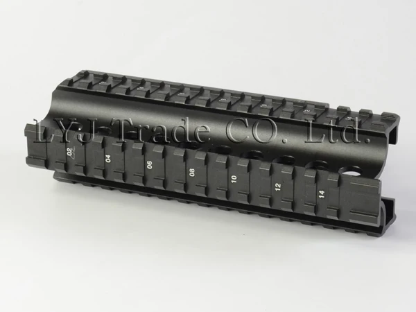 Yugo M70 AK Quad Rail Handguard для лазерных точечных прицелов Riflescope Mount V-cut for Co-witness with Iron Sights MTU011