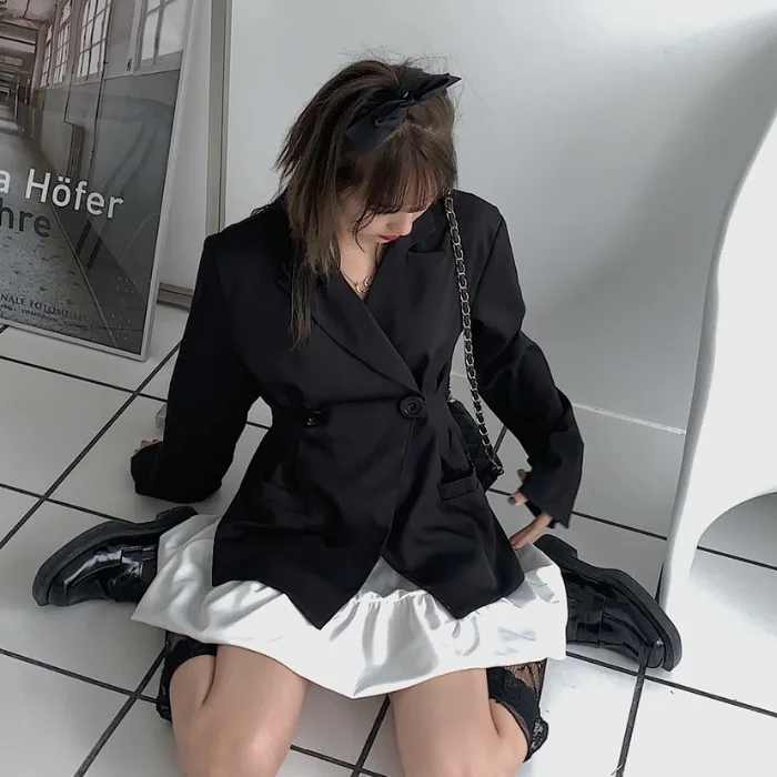 Элегантный британский стиль Блейзер Для женщин Весна 2021 новый дизайн чувство