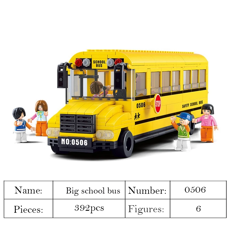 New hot sale City Town Bus Station Star Tour School doouble london Building Blocks Car bus Model Toys for Children blocks | Игрушки и