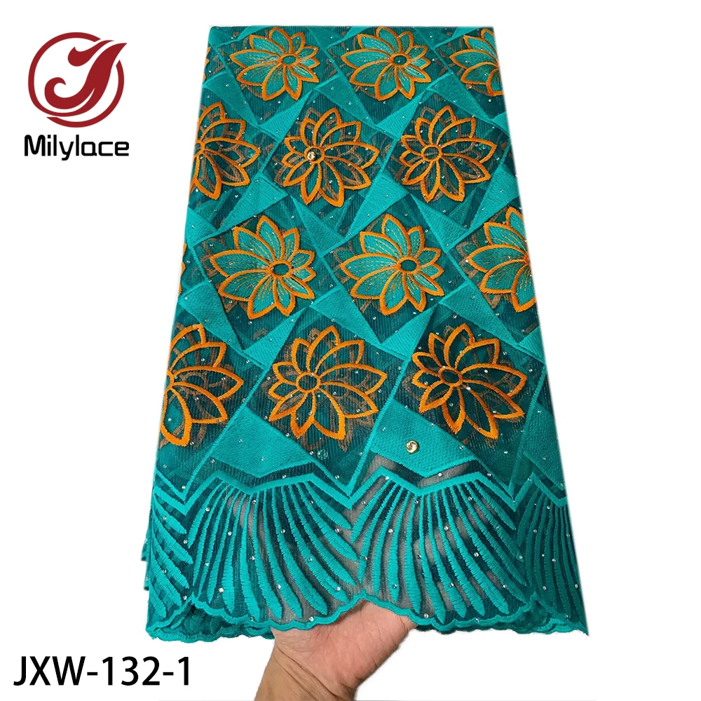 

Дешевая африканская Тюль кружевная ткань высокого качества Дубай вышивка нигерийская кружевная ткань для женщин платье JXW-132