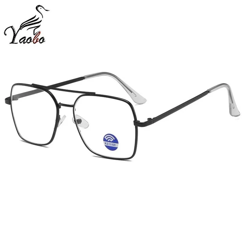 Изысканные очки с защитой от синего света прозрачные линзы золотистые черные