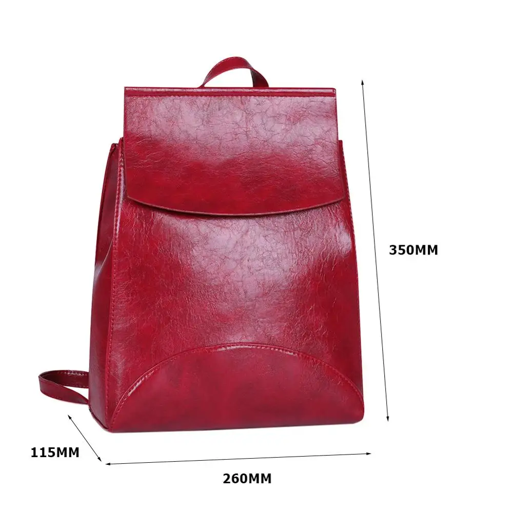 

Fashion Women Backpack High Quality Youth PU Leather Backpacks For Teenage Girls Female Solid Color School Shoulder Bags Mochila