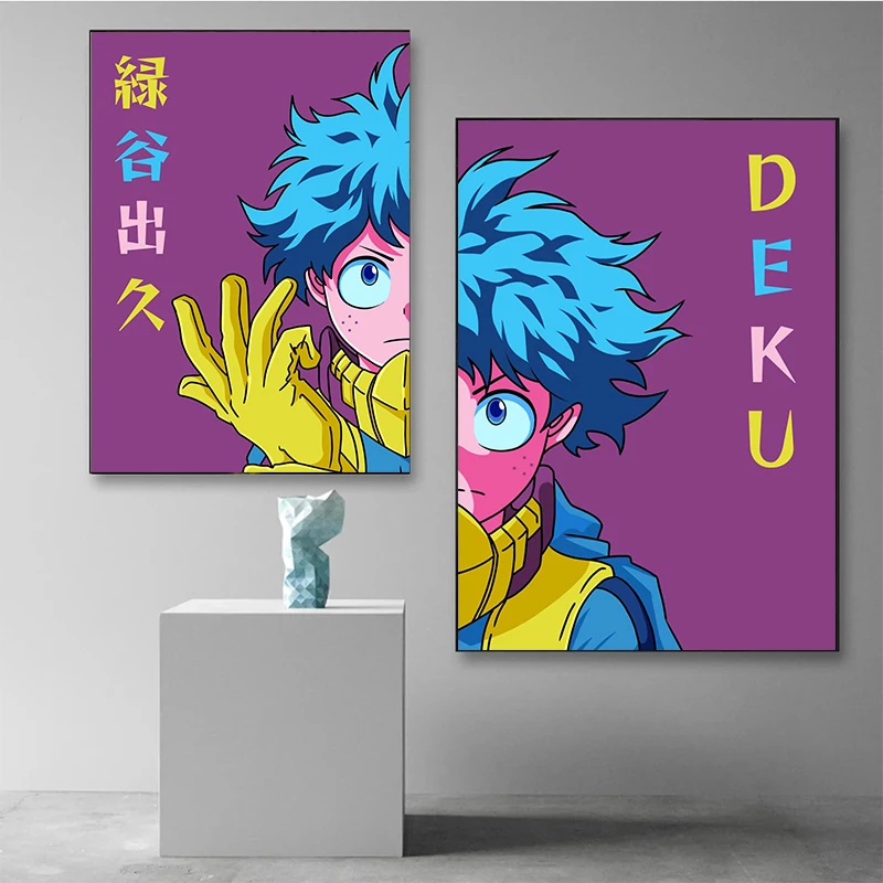 

Japanese Anime Canvas Painting My Hero Academy Wall Poster Print Mural Picture Boy Room Living Room Home Decoration Cuadros