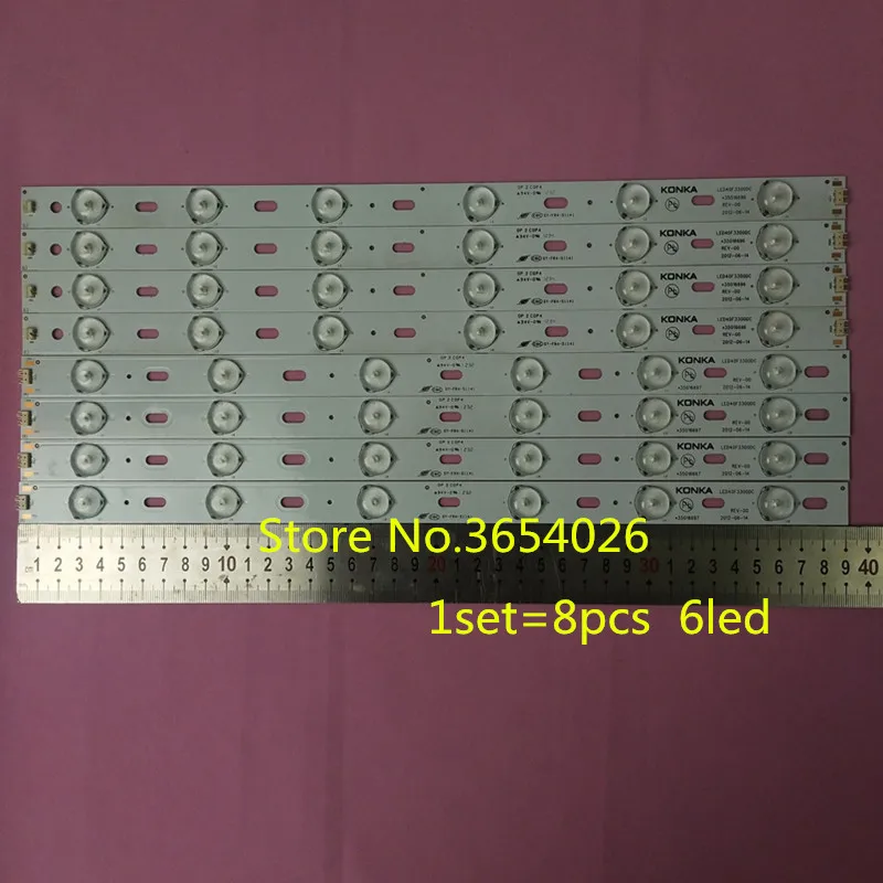 

Светодиодный подсветка полосы для Светодиодный 39E330CE светодиодный 40F3300DC 35016696 35016697 1 комплект = 8 шт.