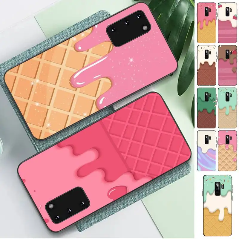 

FHNBLJ Ice Cream Phone Case for Samsung S10 21 20 9 8 plus lite S20 UlTRA 7edge