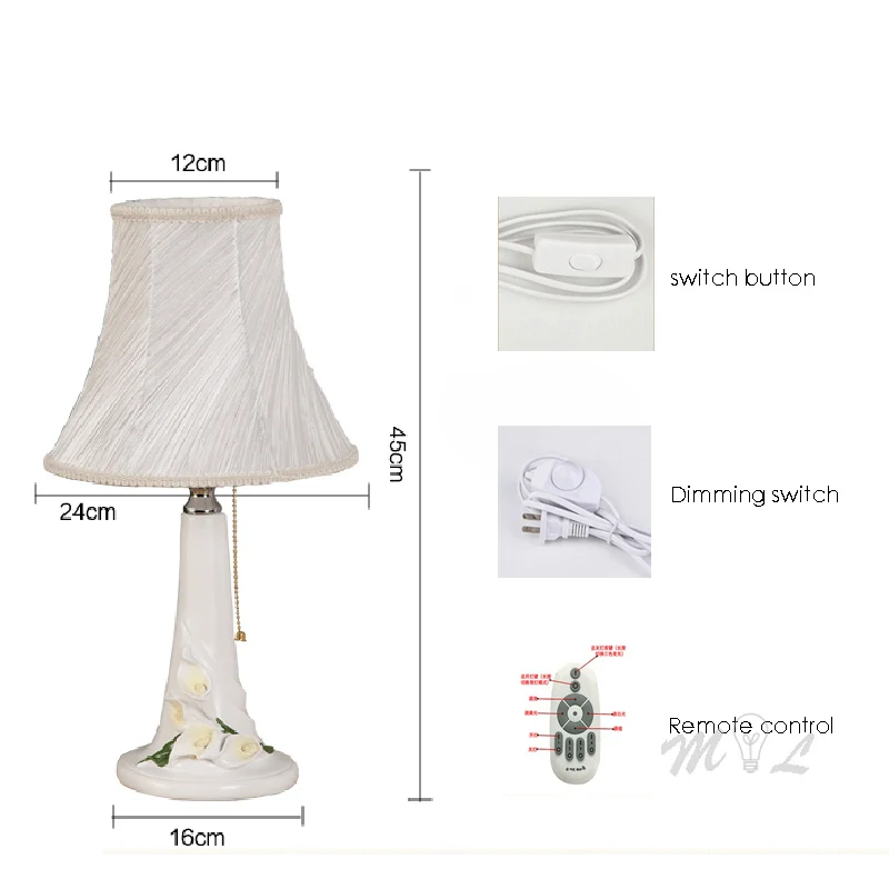 Светодиодная настольная лампа с цветами из смолы для украшения дома гостиной