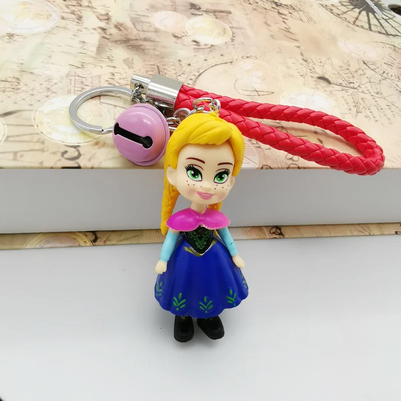 Брелок для ключей с мультяшным рисунком подвеска принцессы Софии Эльзы Анны