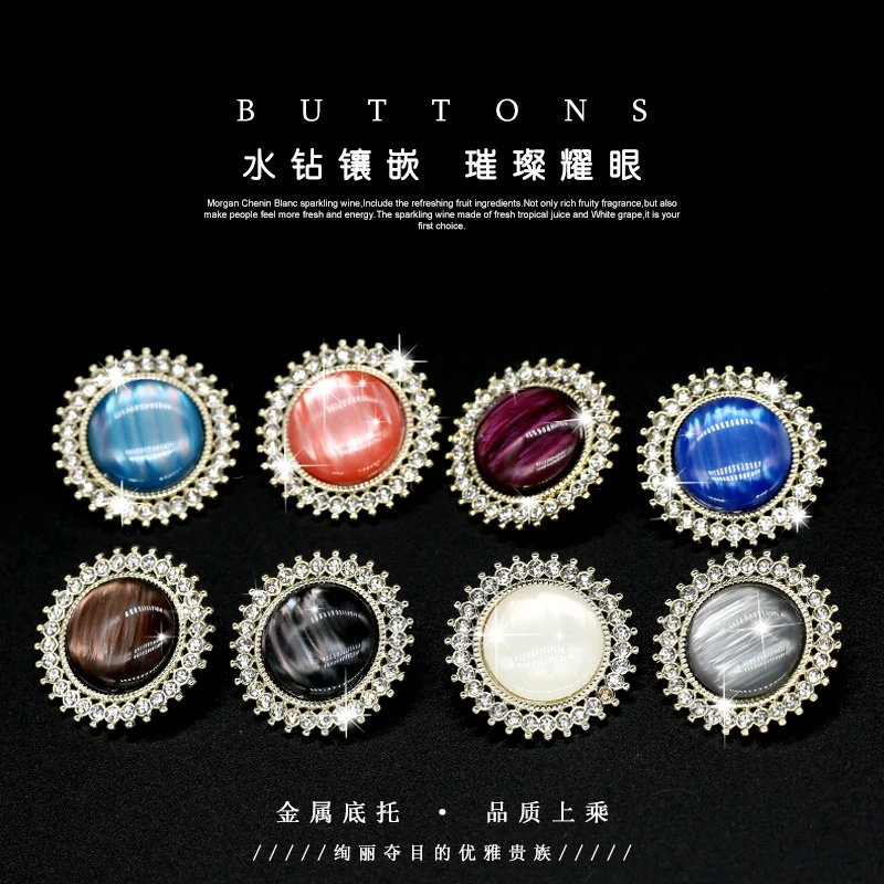 6 шт. серебряное цветочное украшение пуговицы жемчуг винтажные стразы женское