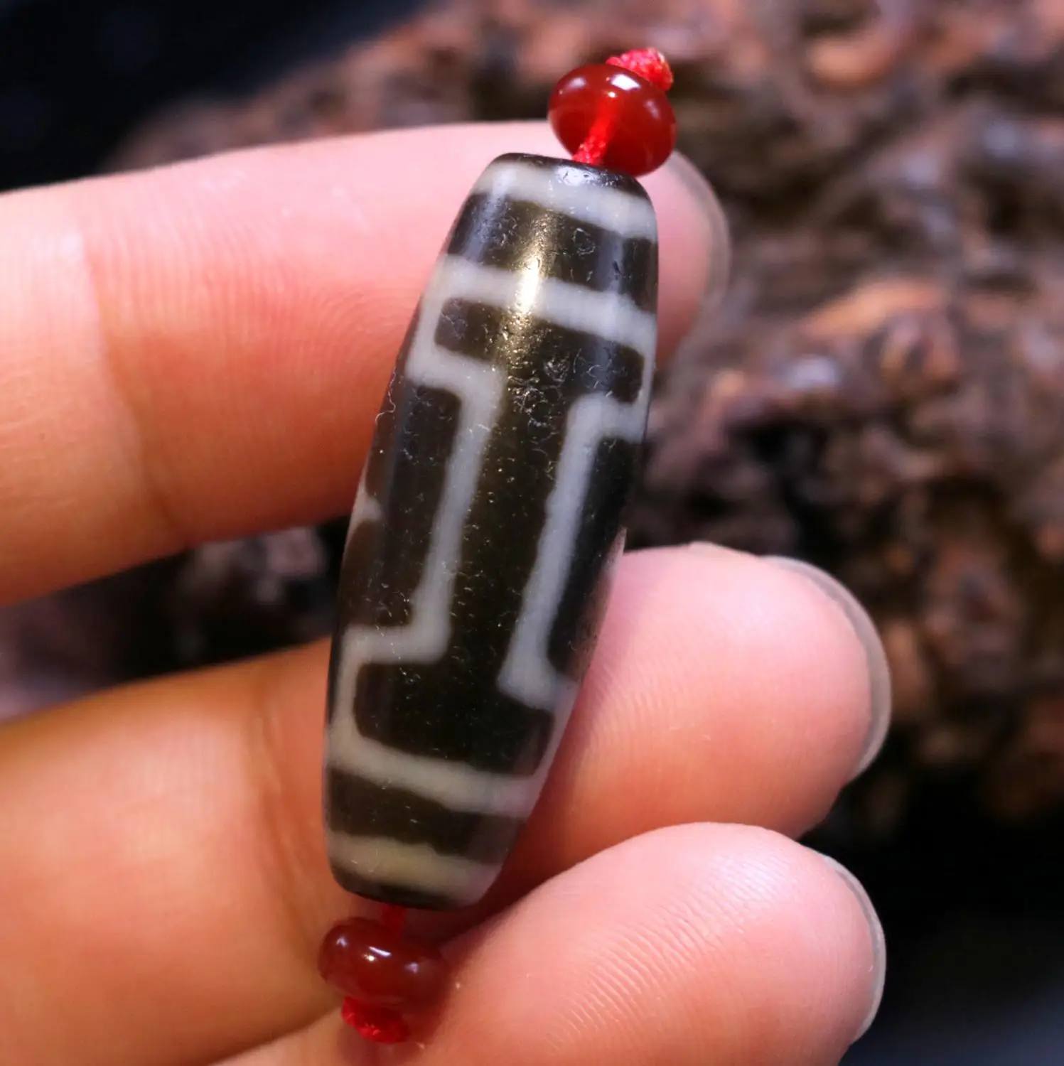 Treasure Magic LKbrother сила Тибетский старый жирный Агат патина 2 сверкающие звезды бусины