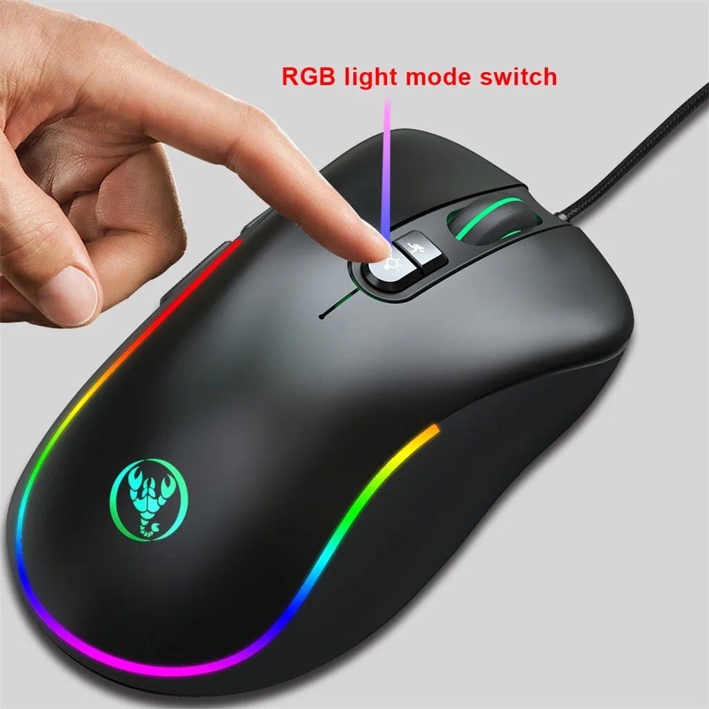 Проводная игровая мышь с RGB подсветкой 6400DPI # g3 | Компьютеры и офис