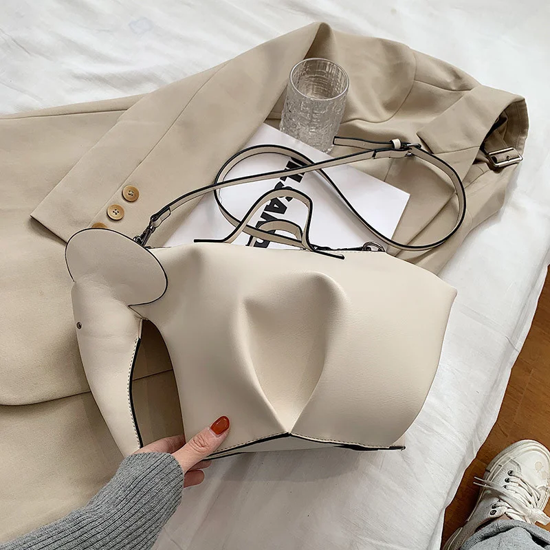 

Famous Designer Animal Shaped Shoulder Bag for Women 2021 New High Quality Leather Tote Bags Ladies Elephant Shape Crossbody Bag