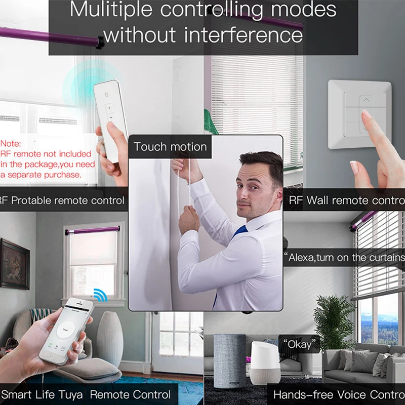 Рольставни с Wi-Fi и интеллектуальный трубчатый двигатель переменного тока 25 мм