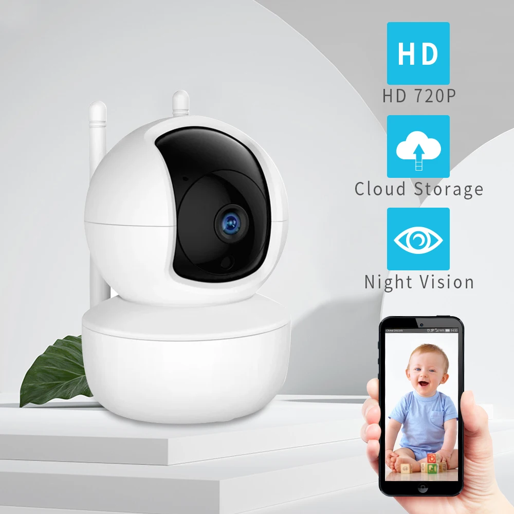 1MP IP камера безопасности WiFi Беспроводная CCTV наблюдения ИК Ночное Видение P2P