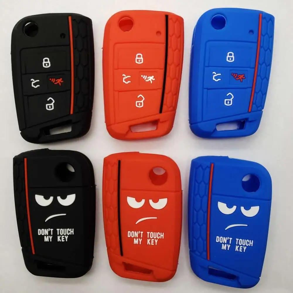 Вафельная Ткань с надписью Don't Touch My Брелок чехол держатель для VW Golf 7 модель MK7