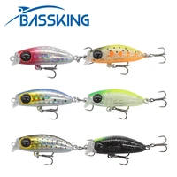 bassking japanese design bait small lures for ul fishing lure 40mm 2 8g floating minnow mini hard bait wobbler for perch trout