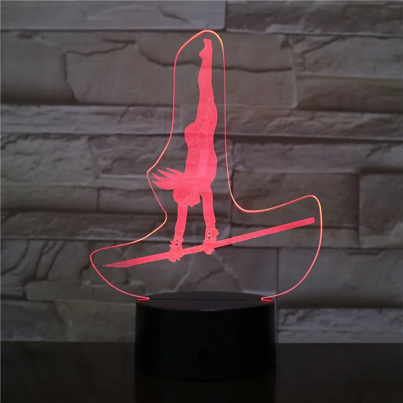 3D 2289 художественная гимнастика Оптическая иллюзия светильник сенсорный датчик