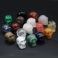 natural stone skull shape pendant charms natural agates pendant for making diy jewelry necklace accessories size 20x30x25mm
