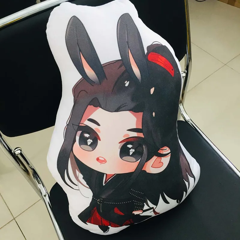 Новая 45 см Mo Dao Zu Shi мультяшная фигурка Подушка Wei Wuxian LanWangji кукла подушка-Болстер аниме вокруг