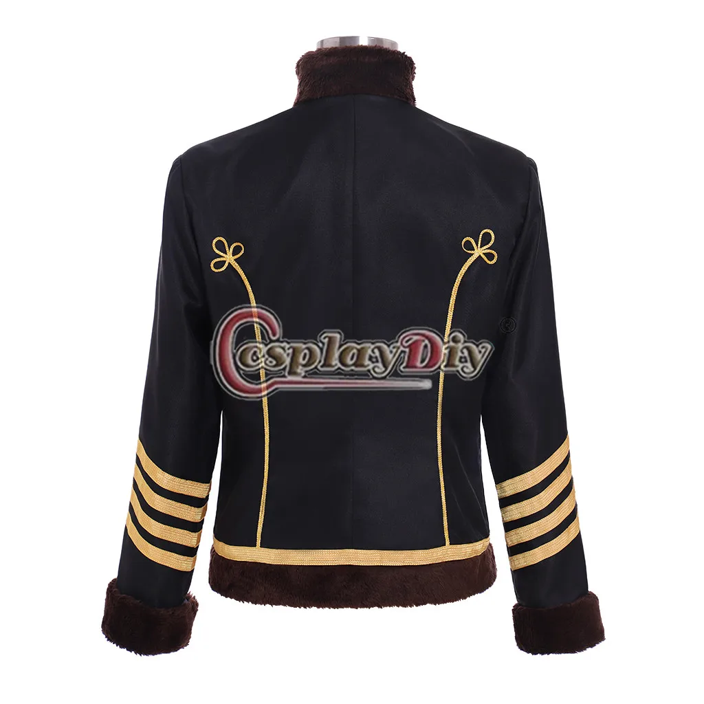 Женская куртка из искусственного меха Cosplaydiy зимняя с коричневой отделкой в стиле