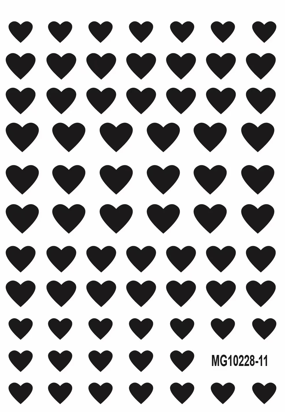 

3D Nail Decals Black Peach Heart Design DIY Tips Nail Art Decoration Packaging Self-Adhesive Transfer Decals Slider