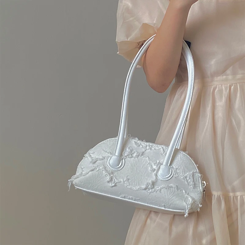 Сумка на плечо женская с длинными ручками модный дизайнерский саквояж для