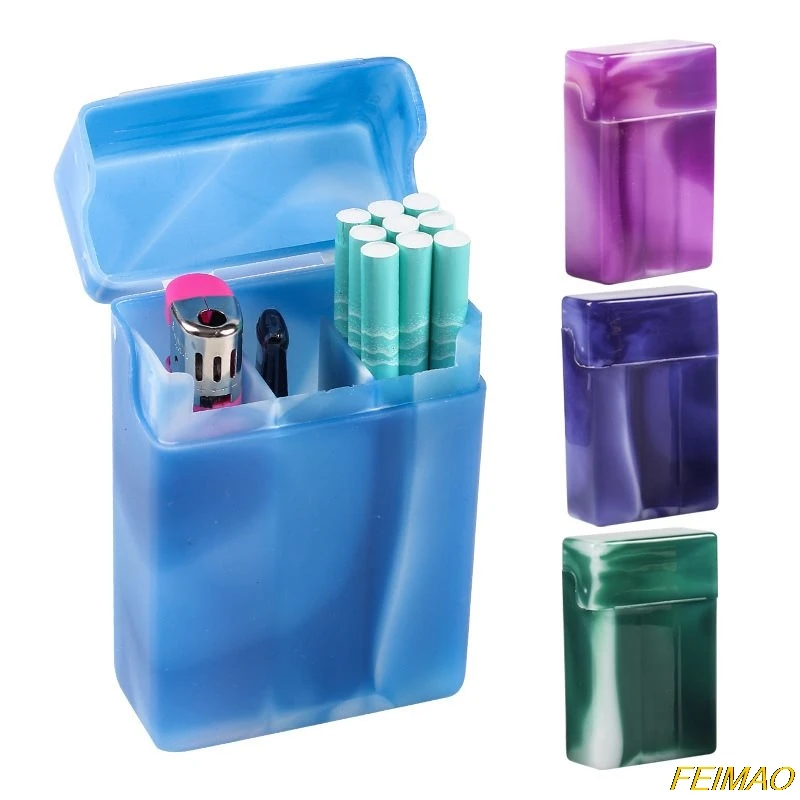 

Cigarette Case With Compartments Portable Plastic Cigarette Storage Case Box
