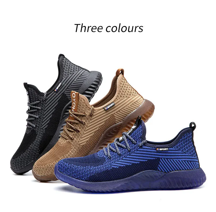 Мужские Промышленные рабочие ботинки с дышащей сеткой размера плюс; защитная обувь; zapatos de seguridad zapatillas hombre deportiva