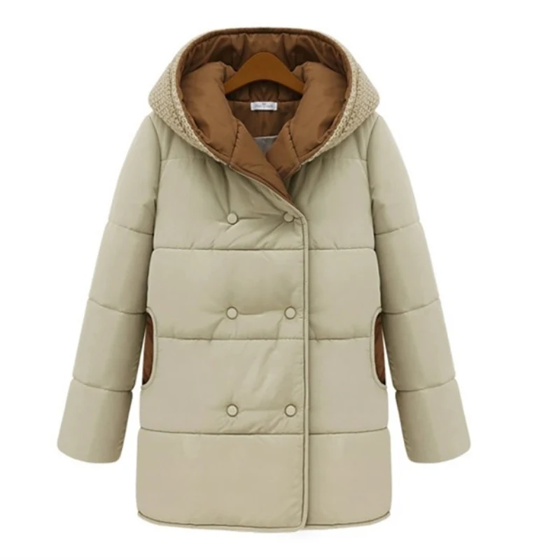2020 Женское зимнее хлопковое пальто свободного кроя большого размера верхняя