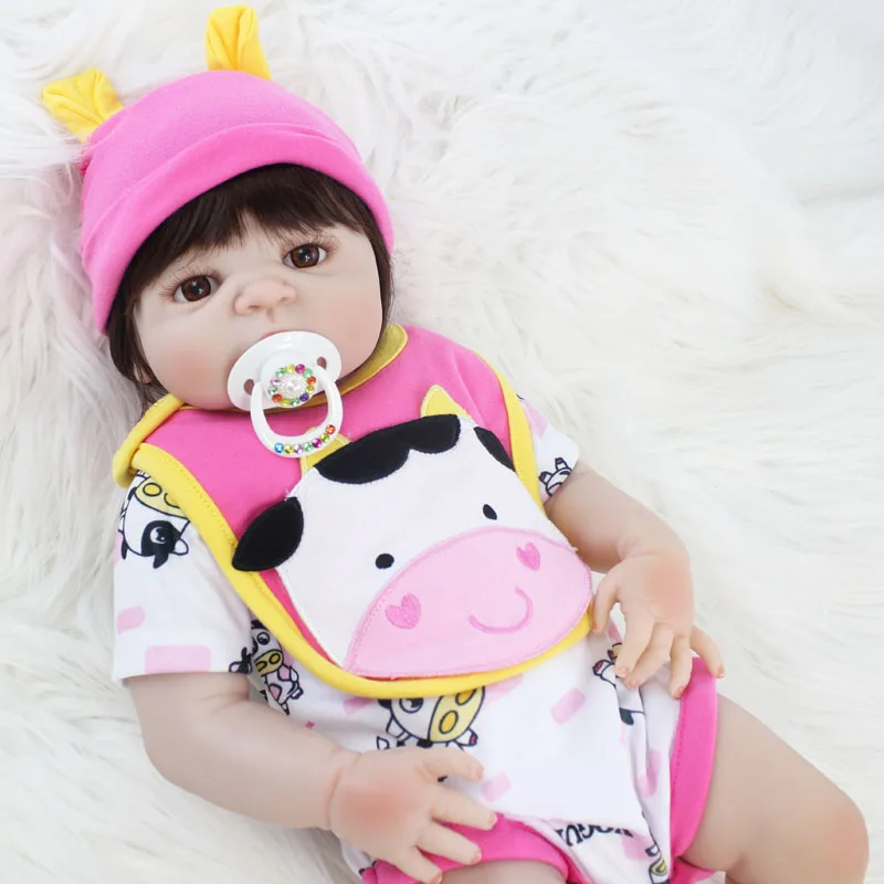 Кукла реборн силиконовая Мягкая виниловая 55 см | Игрушки и хобби