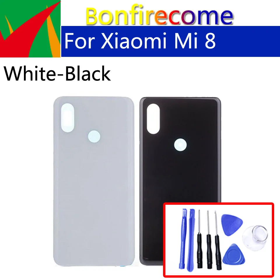 3D стеклянная задняя крышка батарейного отсека для Xiao mi 8 mi 8 M8 задняя крышка батарейного отсека чехол на заднюю крышку корпус замена корпуса