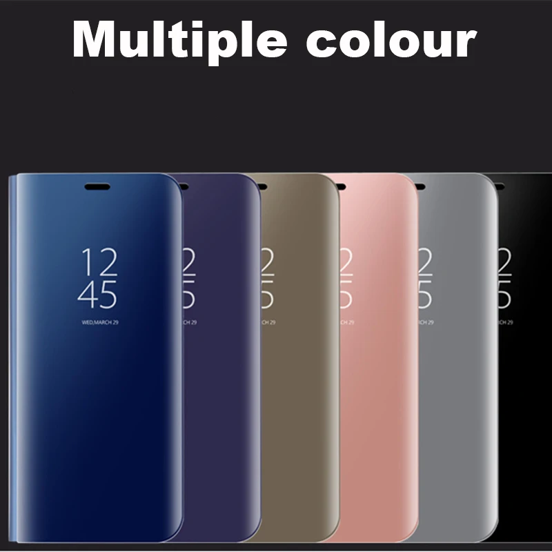 Для Xiao mi Red mi Note 7 5 6 Red mi 7A GO 5 Plus 4X K20 mi A3 A2 Lite 8 9 SE mi 9T Pro Флип Роскошный прозрачный mi rror Smart View чехол