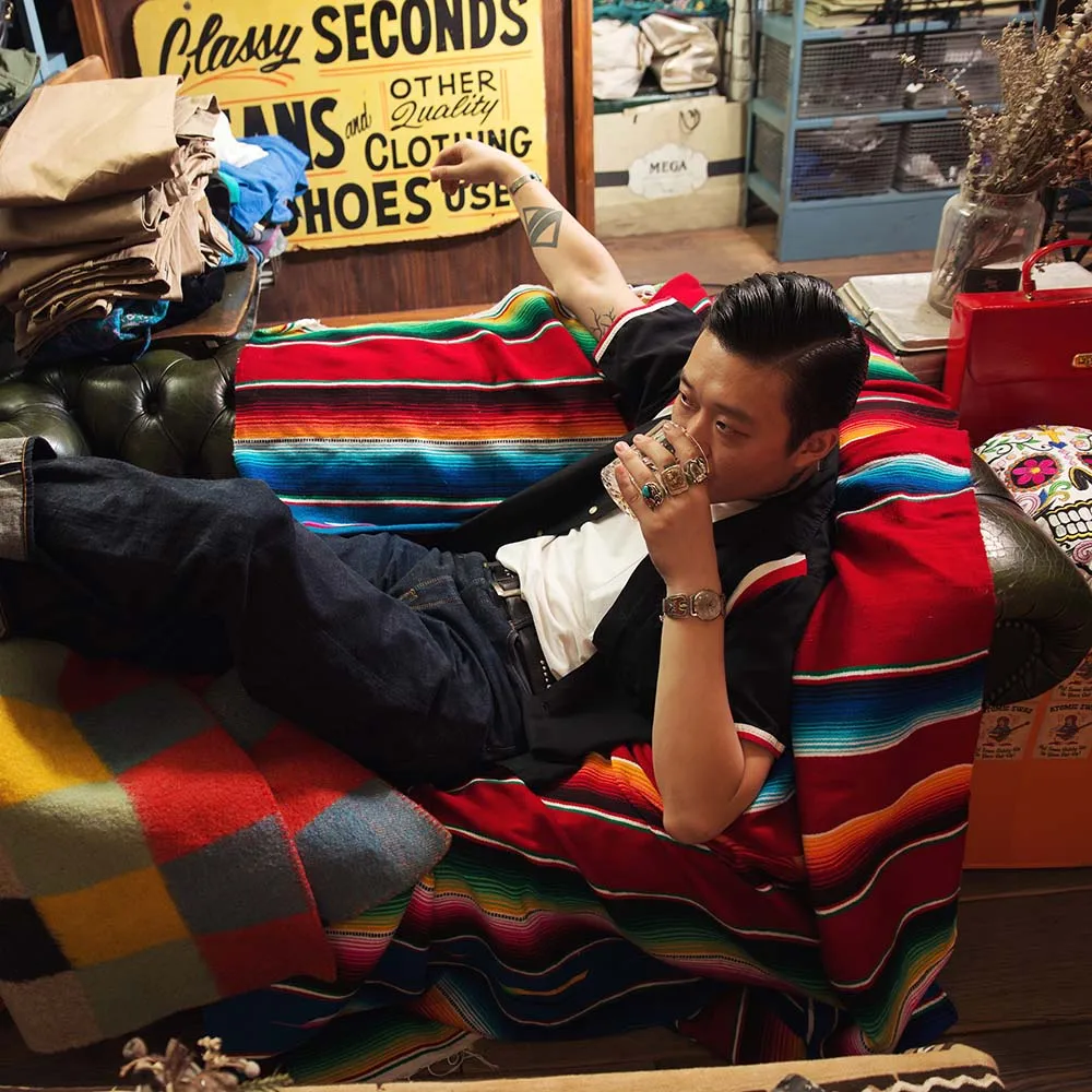 Пляжное одеяло хлопковое Радужное мексиканское ручной работы уличное для