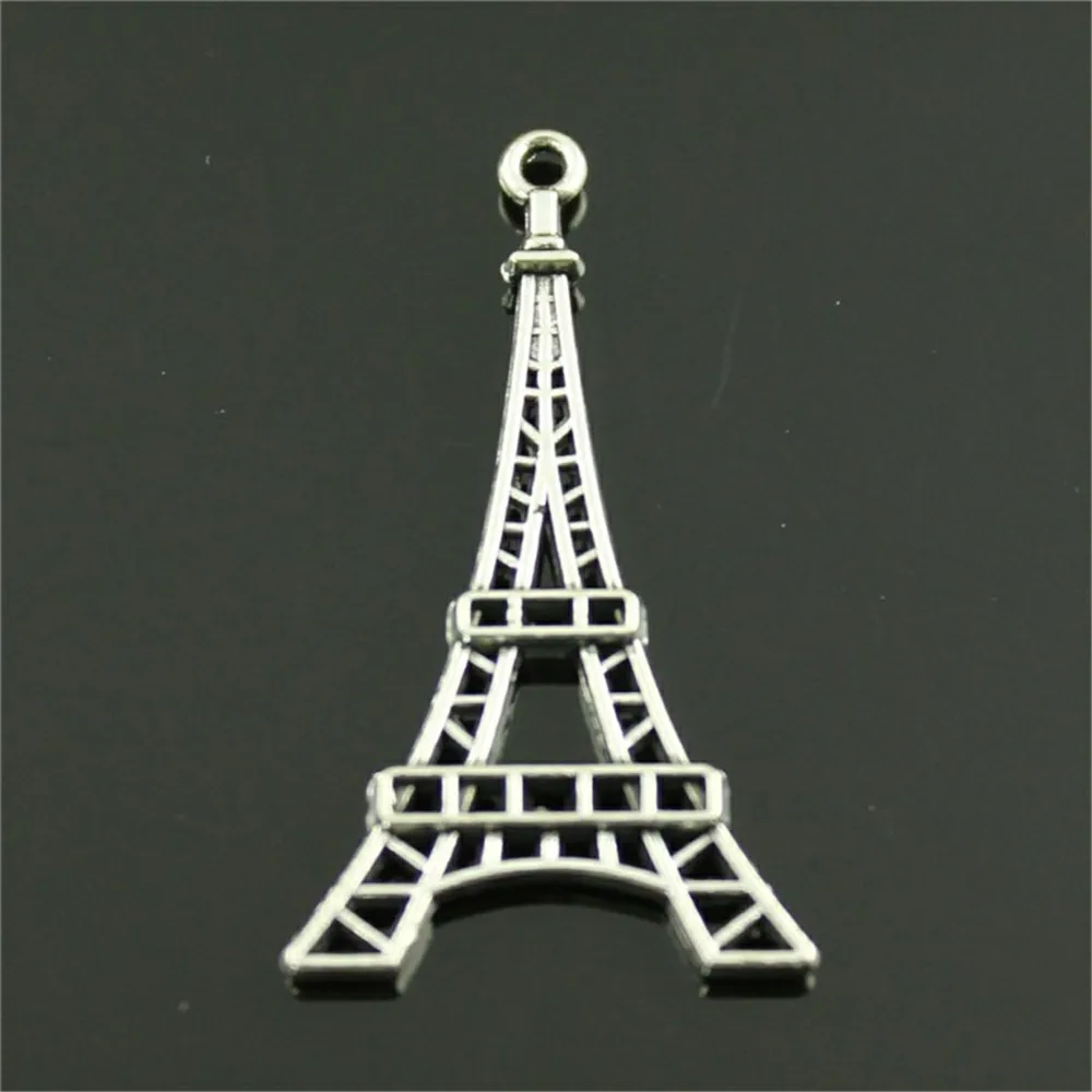 10 шт./лот 44x24 мм Эйфелева башня брелки для изготовления ювелирных изделий