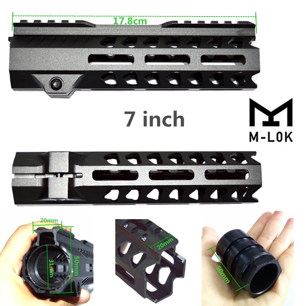 Тактический 7/10/12/13,5 дюймов поплавок M-lok Handguard Пикатинни страйкбол 15 M4 Handguard карабин квадратный рот для охоты