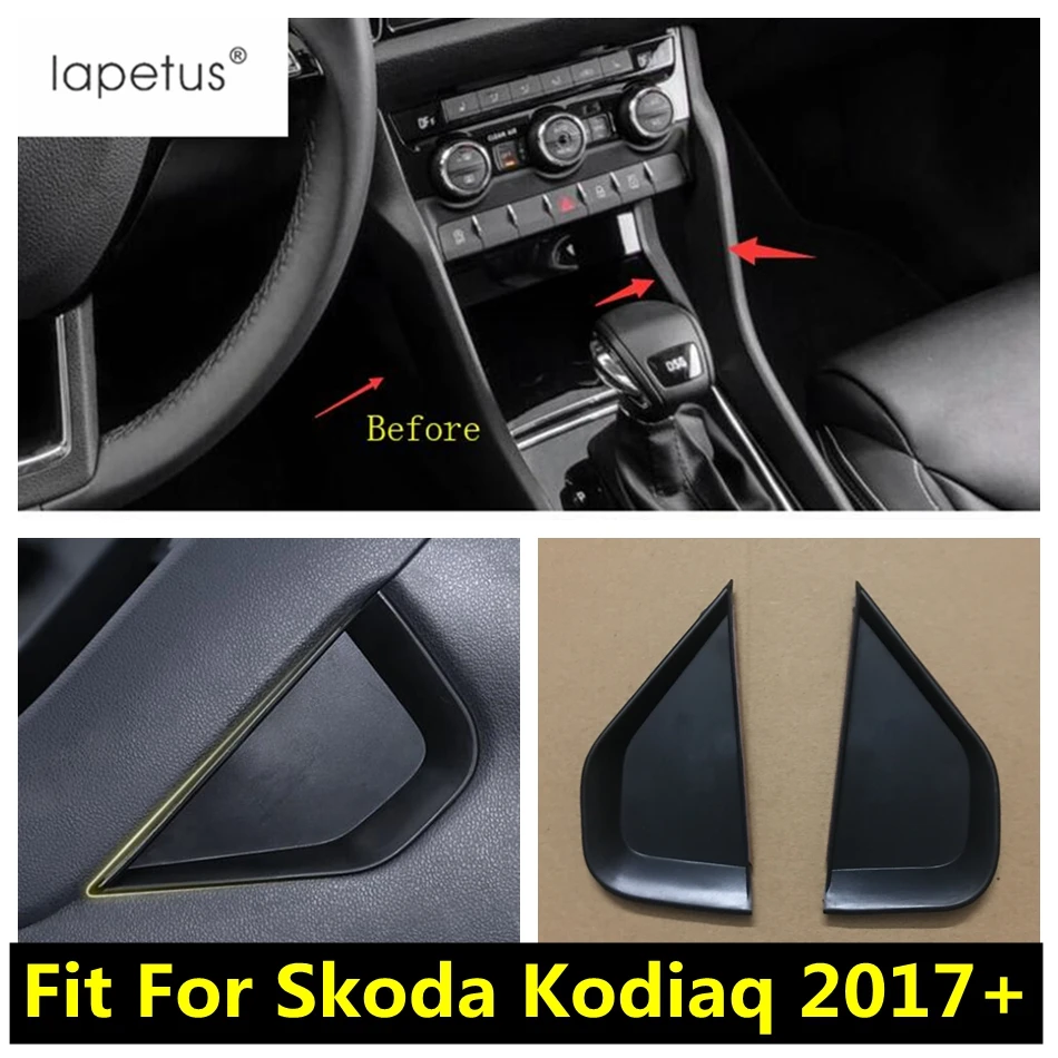 

Center Console Side Gap Box Holder Cover Stowing Tidying Organizer Kit Accessories Interior Fit For Skoda Kodiaq 2017 - 2022