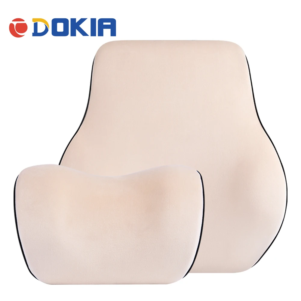 ПОДУШКА для ШЕИ и ПОЯСНИЦЫ для автомобильного подголовника DOKIA на офисное кресло ортопедические аксессуары.