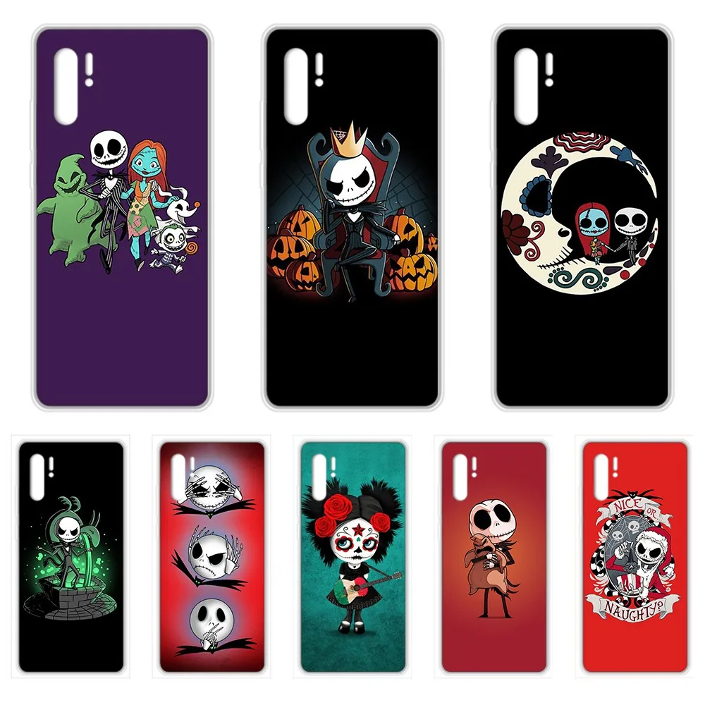 Прозрачный чехол для телефона Jack Skellington Halloween Town HUAWEI nove 5t p 8 9 10 p20 P30 p40 P pro Smart 2017 2019 Z