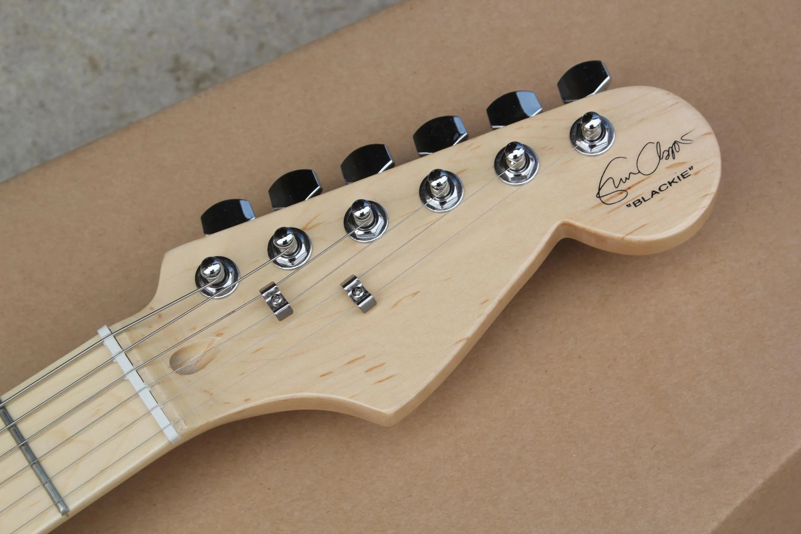 fabrik shop schwarz eric clapton st unterschrift maple griffbrett 6 string chrome hardware e gitarre guitarra freies verschiffen free global shipping