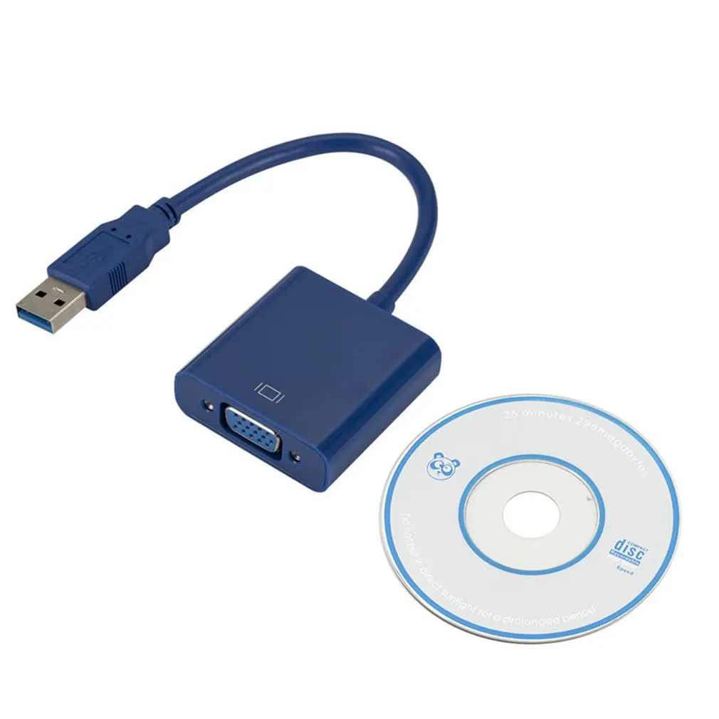 Usb3.0 к Vga адаптер usb-кабель внешняя видеокарта поддержка Xp/Win7/8 Hd преобразование