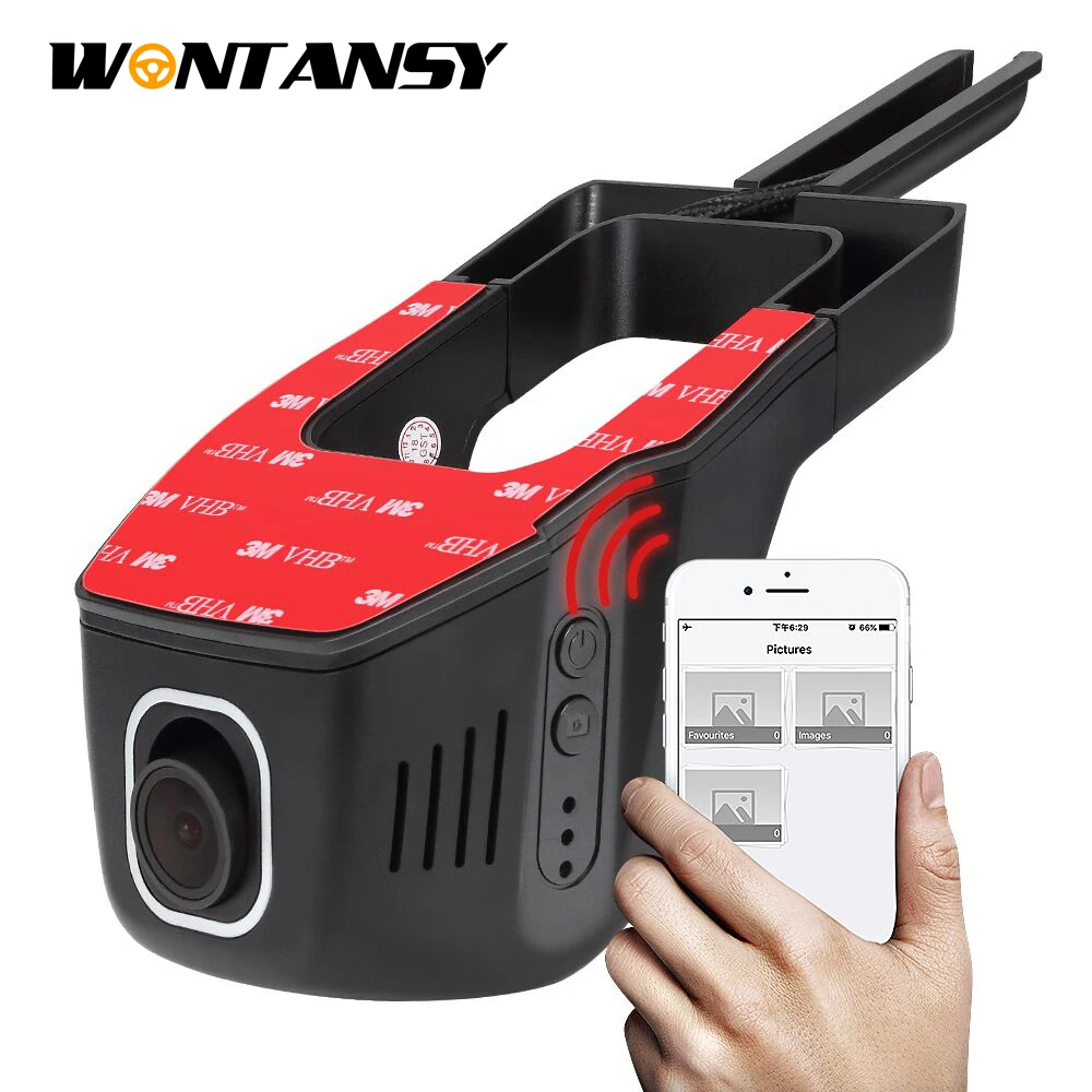 Новинка 1920*1080P Автомобильный Wifi DVR Универсальная Установка как оригинальная