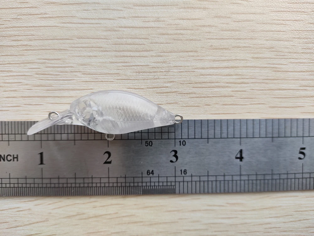 10 шт. неокрашенные приманки для рыбалки Воблер искусственные 54 мм 3.5гр. Пустой