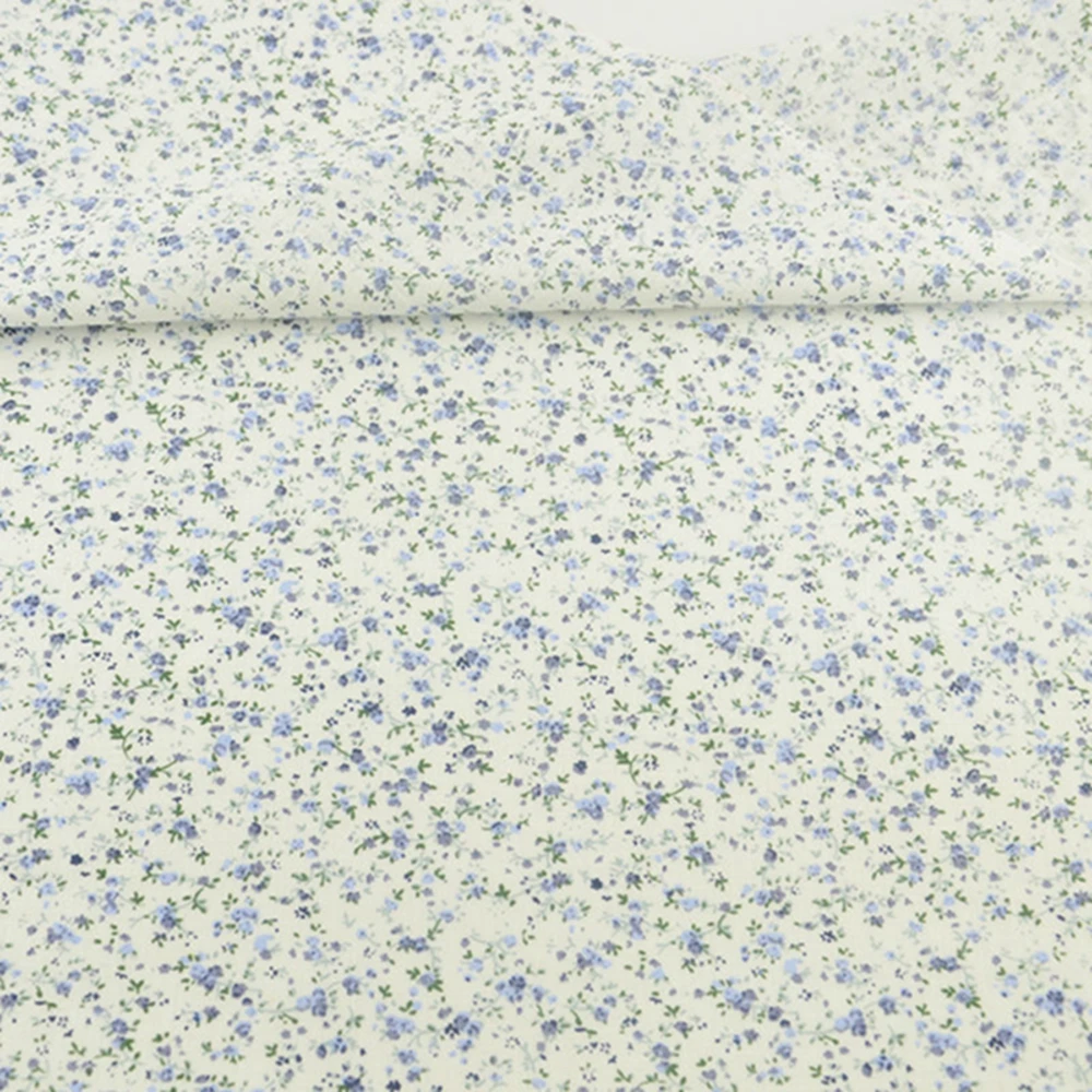 Бежевая хлопкосветильник быми цветами хлопковая ткань для шитья рукоделия кукол