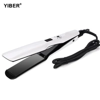 3d rotating wide plate hair straightener iron ceramic hair curler flat iron lcd screen fast heating electric straightening iron