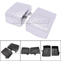 motorcycle metal steel side battery cover for harley dyna low rider fat bob street bob super glide wide glide switchback 12 17
